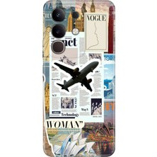Senada Vivo Y29 Kılıf Desenli Baskılı Tpu Rubber Kapak Fly