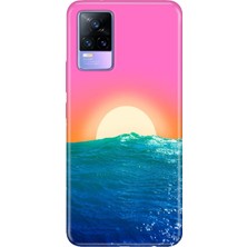 Senada Vivo V21E Kılıf Desenli Baskılı Tpu Rubber Kapak Güneşin Doğumu