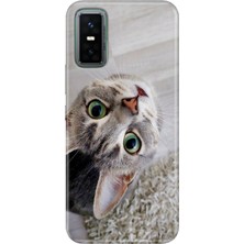 Senada Infinix Gt 30 Pro Kılıf Desenli Baskılı Tpu Rubber Kapak Evdeki Kedi