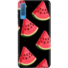 Senada Samsung Galaxy A7 2018 Kılıf Desenli Baskılı Tpu Rubber Kapak Karpuz Dilimi