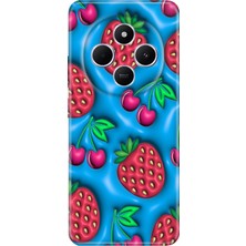 Senada Xiaomi Redmi A4 5g Kılıf Desenli Baskılı Tpu Rubber Kapak Kiraz Çilek