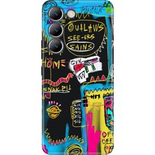 Adasena Vivo V30 Lite Kılıf Desenli Baskılı Tpu Rubber Kapak Sains