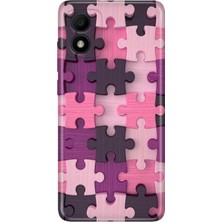 Adasena Tcl 303 Kılıf Desenli Baskılı Tpu Rubber Kapak Puzzle