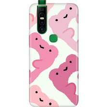 Adasena Infinix S5 Pro Kılıf Desenli Baskılı Tpu Rubber Kapak Pink Frogs