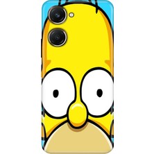 Adasena Vivo Y18 Kılıf Desenli Baskılı Tpu Rubber Kapak Simpsonface