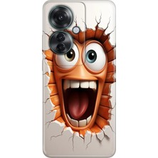 Senada Oppo Reno 11F Kılıf Desenli Baskılı Tpu Rubber Kapak Funny