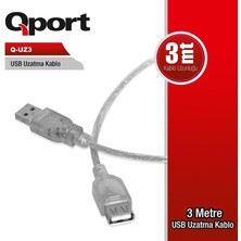 Sylar Qport Q-Uz3 USB 2.0 USB Uzatma Kablosu 3 mt
