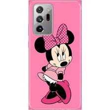 Adasena Samsung Galaxy Note 20 Ultra Kılıf Desenli Baskılı Tpu Rubber Kapak Utangaç Minnie