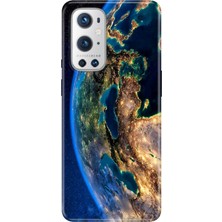 Adasena Oneplus 9 Pro Kılıf Desenli Baskılı Tpu Rubber Kapak World Night