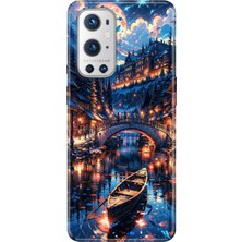 Adasena Oneplus 9 Pro Kılıf Desenli Baskılı Tpu Rubber Kapak Venice Night