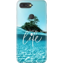 Adasena General Mobile Gm 9 Pro Kılıf Desenli Baskılı Tpu Rubber Kapak Live Your Life