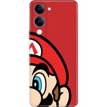 Adasena Vivo Y04 Kılıf Desenli Baskılı Tpu Rubber Kapak Mario