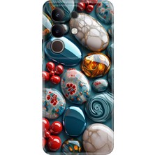 Senada Vivo Y29 Kılıf Desenli Baskılı Tpu Rubber Kapak Çakıl Taşları