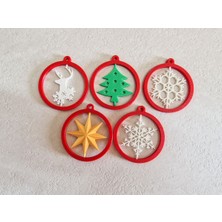 Szd Design Yılbaşı Ağacı Top Süsü Seti (4'lü)