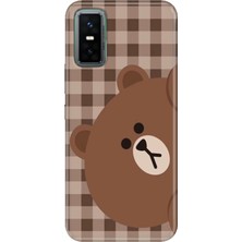 Senada Infinix Gt 30 Pro Kılıf Desenli Baskılı Tpu Rubber Kapak Ekose Bear