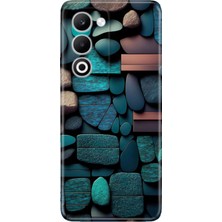 Senada Oppo A5 5g Kılıf Desenli Baskılı Tpu Rubber Kapak Dekor Taşlar