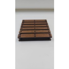 Ahşap Dekoratif Palet Bardak Altlığı 6 Adet