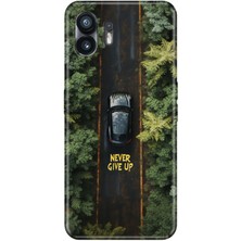 Adasena Nothing Phone 2 Kılıf Desenli Baskılı Tpu Rubber Kapak Nevergive UP555