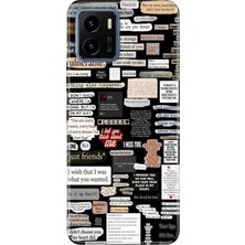 Adasena Vivo Y15S Kılıf Desenli Baskılı Tpu Rubber Kapak Küpür