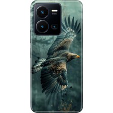 Adasena Vivo Y22S Y35 Kılıf Desenli Baskılı Tpu Rubber Kapak Ürküten Kartal
