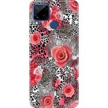 Senada Realme C21Y - C25Y Kılıf Desenli Baskılı Tpu Rubber Kapak Flower Design