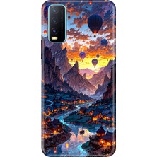 Senada Vivo Y11S Y20 Y20S Kılıf Desenli Baskılı Tpu Rubber Kapak Kapadokya Art