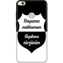 Adasena Huawei P9 Lite 2017 Kılıf Desenli Baskılı Tpu Rubber Kapak Siyah Beyaz Aşkım