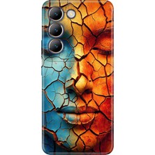 Adasena Vivo V30 Lite Kılıf Desenli Baskılı Tpu Rubber Kapak Toprak