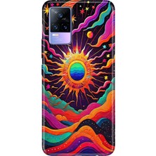 Adasena Vivo V21E Kılıf Desenli Baskılı Tpu Rubber Kapak Magic