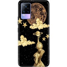 Adasena Vivo V21E Kılıf Desenli Baskılı Tpu Rubber Kapak MARS9999