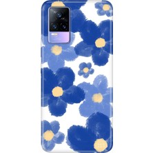 Senada Vivo V21E Kılıf Desenli Baskılı Tpu Rubber Kapak Blue Orgin
