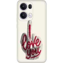 Adasena Oppo Reno 13 Pro Kılıf Desenli Baskılı Tpu Rubber Kapak Love You