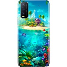 Senada Vivo Y11S Y20 Y20S Kılıf Desenli Baskılı Tpu Rubber Kapak Island