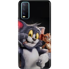 Senada Vivo Y11S Y20 Y20S Kılıf Desenli Baskılı Tpu Rubber Kapak Jerry And-Tom