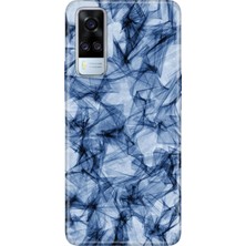 Senada Vivo Y51 Kılıf Desenli Baskılı Tpu Rubber Kapak Blue Crystal