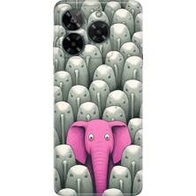 Senada General Mobile Era 50 Kılıf Desenli Baskılı Tpu Rubber Kapak Elephant