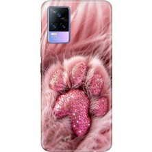 Adasena Vivo V21E Kılıf Desenli Baskılı Tpu Rubber Kapak Süslü Paticik