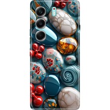 Senada Tecno Camon 40 Pro 5g Kılıf Desenli Baskılı Tpu Rubber Kapak Çakıl Taşları