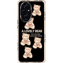 Adasena Honor 200 Pro Kılıf Desenli Baskılı Tpu Rubber Kapak Smile Bear
