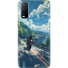 Adasena Vivo Y11S Y20 Y20S Kılıf Desenli Baskılı Tpu Rubber Kapak Motorsiklet Aşkı