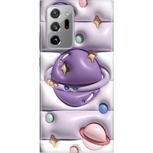 Senada Samsung Galaxy Note 20 Ultra Kılıf Desenli Baskılı Tpu Rubber Kapak 3D Space