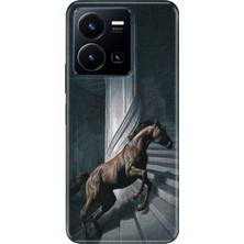 Senada Vivo Y22S Y35 Kılıf Desenli Baskılı Tpu Rubber Kapak Horse