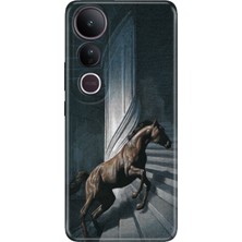 Senada Vivo V50 Lite Kılıf Desenli Baskılı Tpu Rubber Kapak Horse