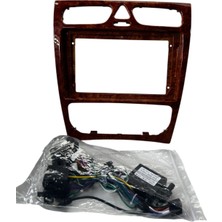 Fabrikasyon Mercedes C Class 2002-2004 Brown 9'' Multimedya Çerçevesi (Yüksek Kalite)