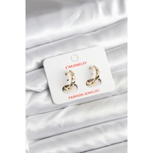 Callerrons Accessories 14K Gold Renk Kaplama cm Kadın Küpe - EBJ251201W38650