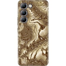 Senada Vivo V30 Lite Kılıf Desenli Baskılı Tpu Rubber Kapak Golden Hill