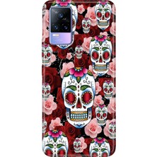 Senada Vivo V21E Kılıf Desenli Baskılı Tpu Rubber Kapak Kabile