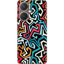 Senada Vivo Y27 Kılıf Desenli Baskılı Tpu Rubber Kapak Graffiti