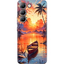 Senada Vivo V30 Lite Kılıf Desenli Baskılı Tpu Rubber Kapak Hadi Tatile