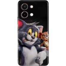 Senada Vivo Y28 Kılıf Desenli Baskılı Tpu Rubber Kapak Jerry And-Tom